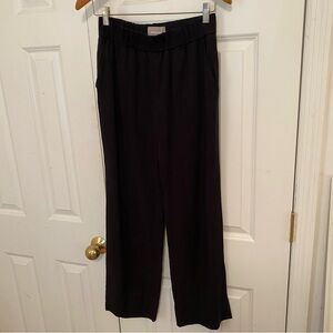 Everlane Black Lyocell Pull On Pants Elastic Waist